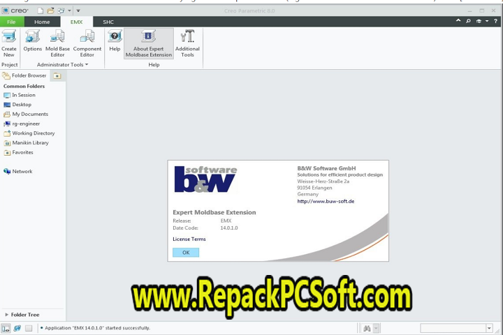 BUW EMX (Expert Moldbase Extentions) 15.0.0.0 for Creo 9 Free Download