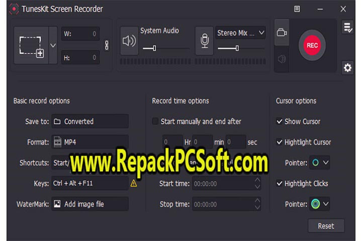 free download TunesKit Screen Recorder 2.4.0.45