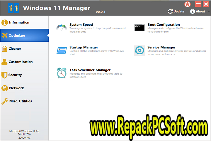 Yamicsoft Windows 11 Manager 1.1.2.0 (x64) Free Download