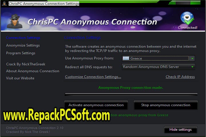 ChrisPC Anonymous Connection 2.20 Free Download