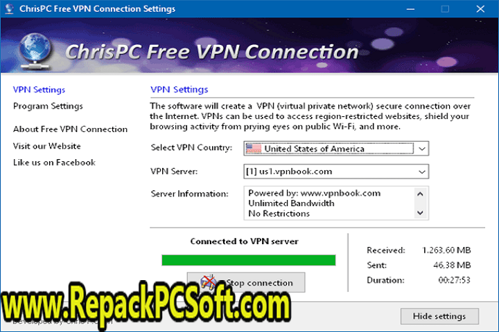 ChrisPC Free VPN Connection 2.14.20 Free Download