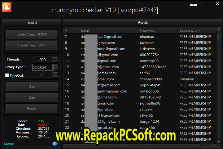 Crunchyroll Checker v1.0 Free Download
