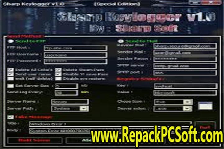 Sharp Keylogger v1.0 Free Download