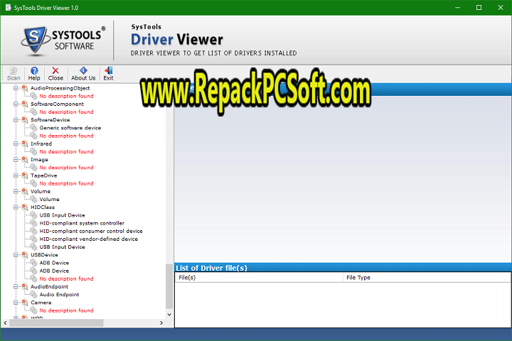 SysTools Driver Viewer v1.0 Free Download
