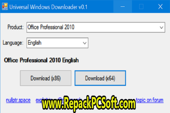 Universal Windows Downloader v0.2 Free Download