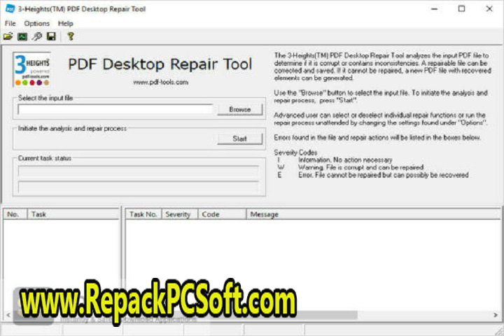 3 Heights PDF Desktop Repair Tool 6.23.02 Free Download