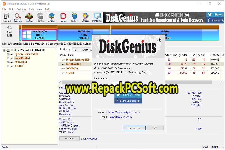 DiskGenius Pro v5.4.5.1412 Free Download