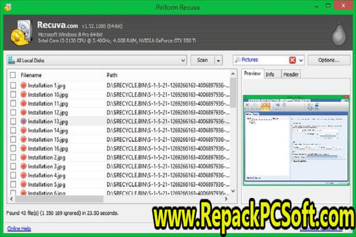 Recuva Professional 1.53.2096 for windows instal free