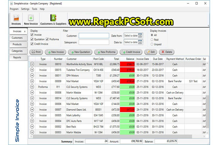 SimpleSoft Simple Invoice 3.25.0.1 Multilingual Free Download With Keygen