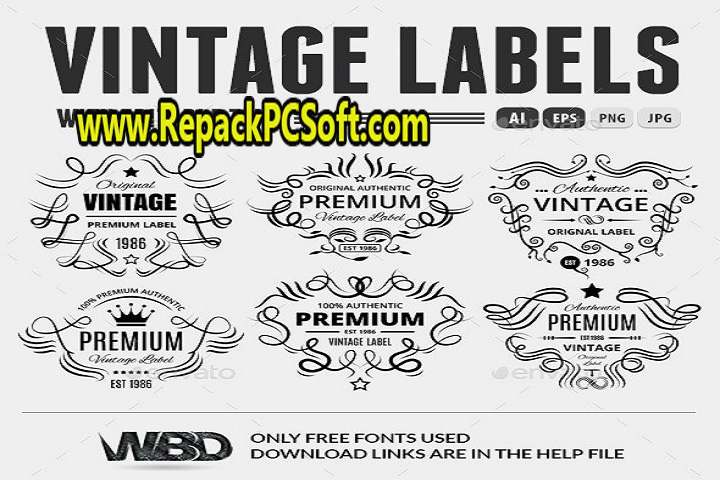 VideoHive Vintage Labels 3 files 6032600 Free Download