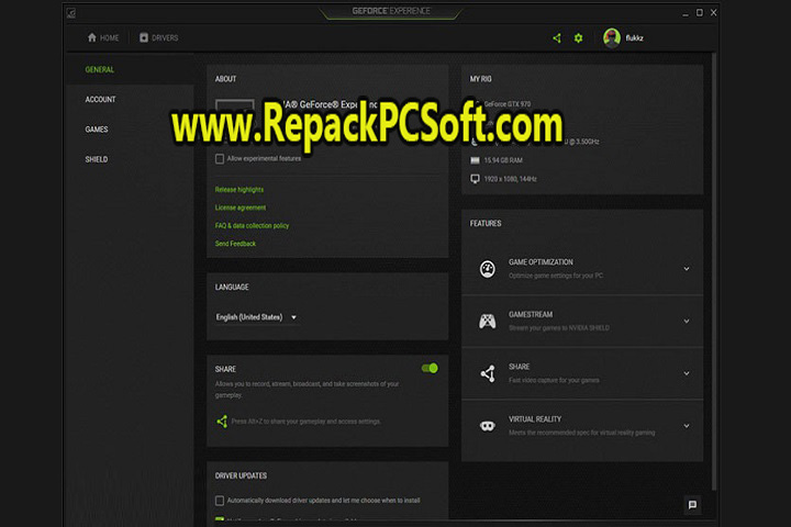 NVIDIA GeForce Experience v3.26.0.131 Free Download