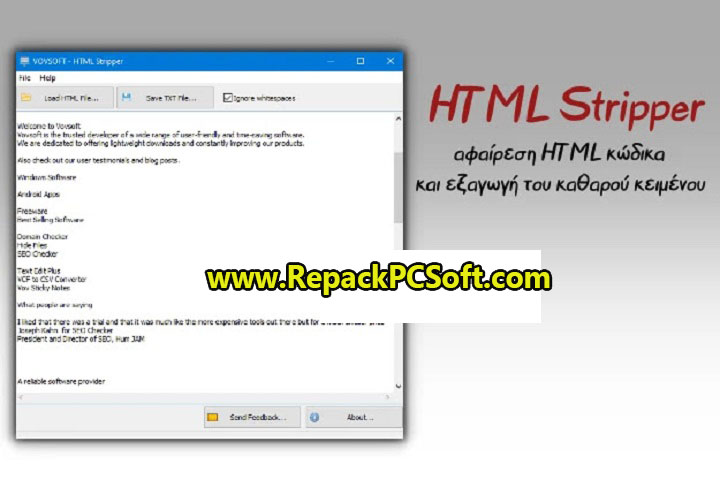 VovSoft HTML Stripper 2022 Free Download With Patch