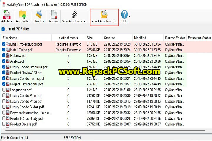 AssistMyTeam PDF Attachment Remover 1.0.903.0 Free Download With Crack