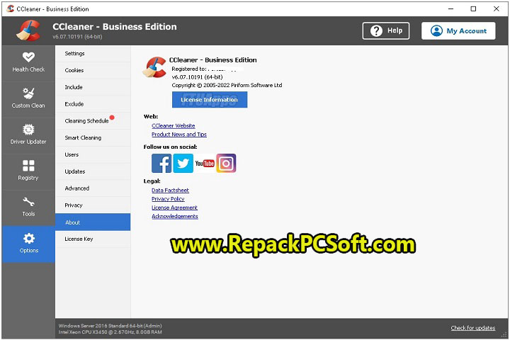 CCleaner Slim Edition v6.07.10191 Free Download With Key