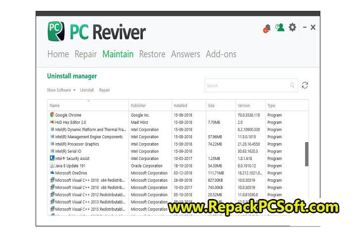 PC Reviver 3.16.0.54x64 Free Download With Patch