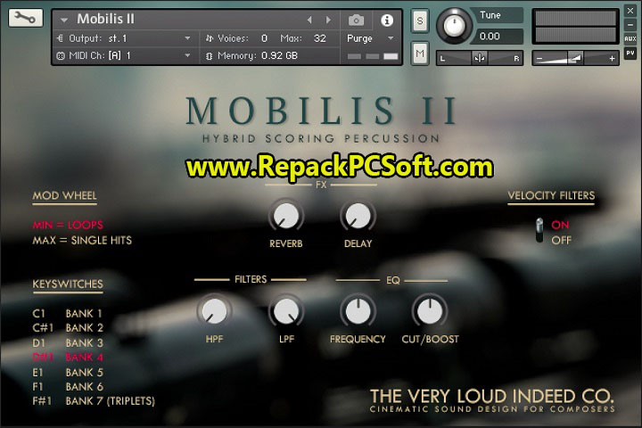 TVLIC MOBILIS II Hybrid Scoring Percussion v1.0 Free Download With Key