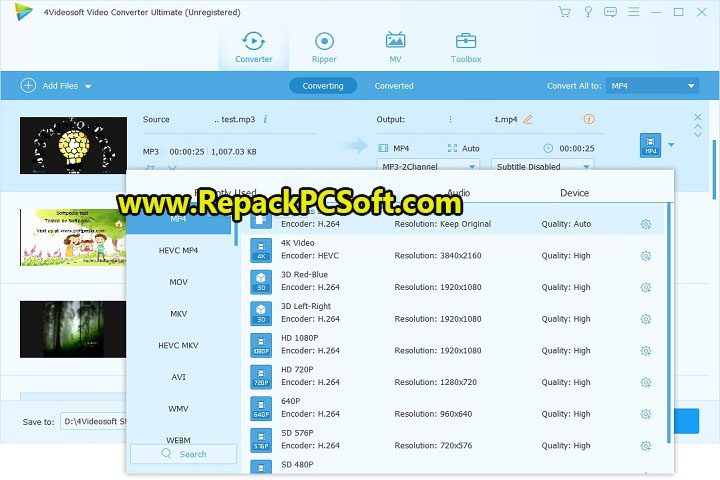 4Videosoft Video Converter Ultimate 7.2.22 Free Download With Key
