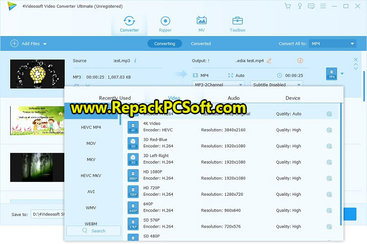 4Videosoft Video Converter Ultimate 7.2.22 Free Download With Crack