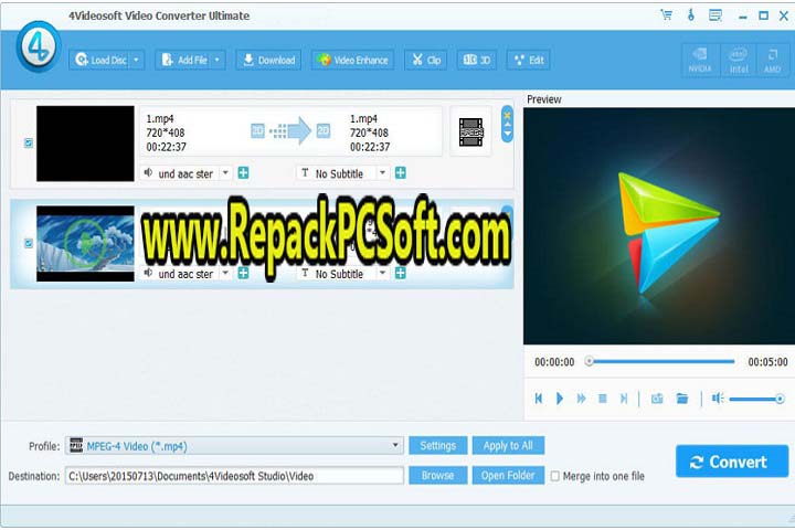 4Videosoft Video Converter Ultimate 7.2.22 Free Download