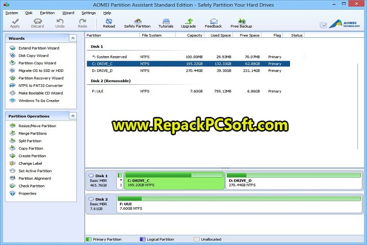 AOMEI Partition Assistant 9.6.1 Multilingual Free Download with Patch