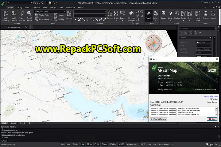 ARES Map SP2 v2019.2.1.3124 Free Download With Patch
