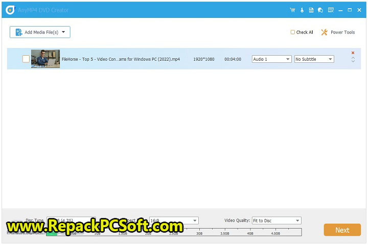 AnyMP4 DVD Creator 7.2.86 Free Download With Patch