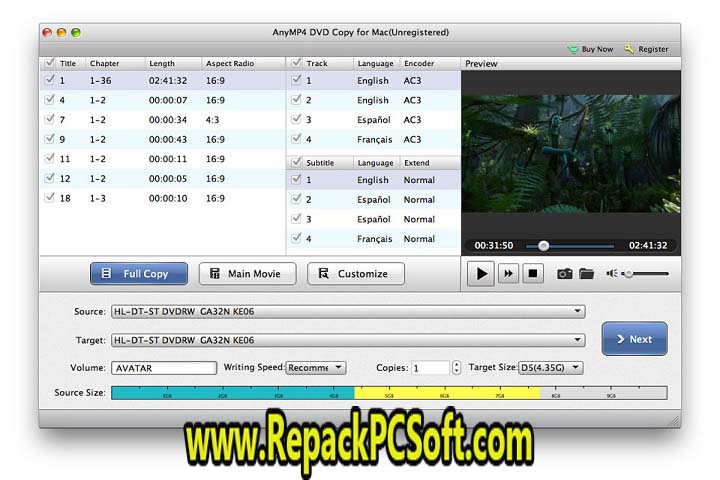 AnyMP4 DVD Copy v3.1.70 Free Download