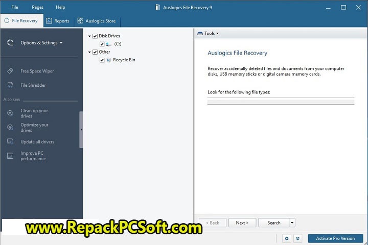 Auslogics File Recovery Professional 11.0.0.2 Free Download With Key