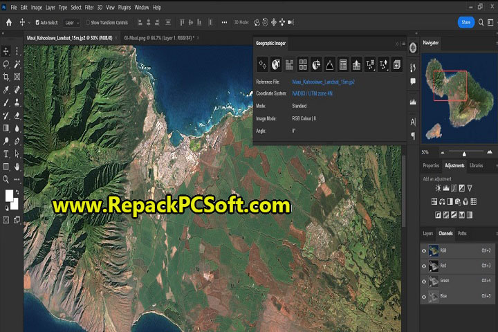 Avenza Geographic Imager for Adobe Photoshop 6.6 Free Download With Crack