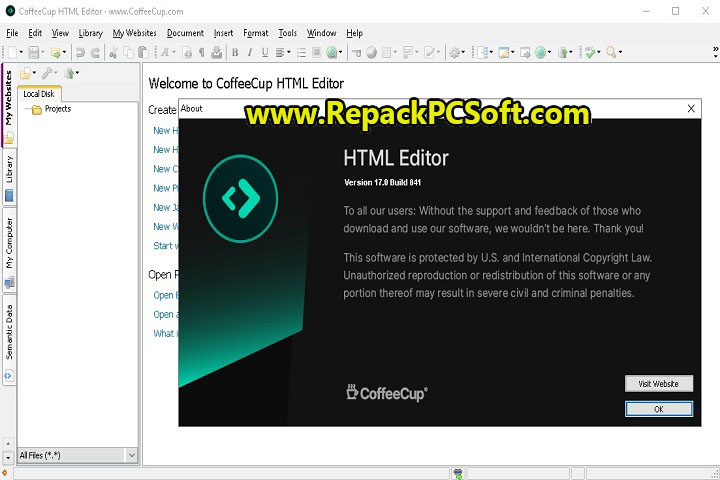 CoffeeCup HTML Editor 17.0 Build 876 Free download With patch