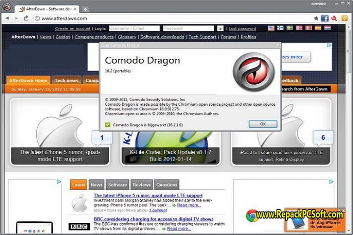 Comodo Dragon Internet Browser 1.0 Free Download