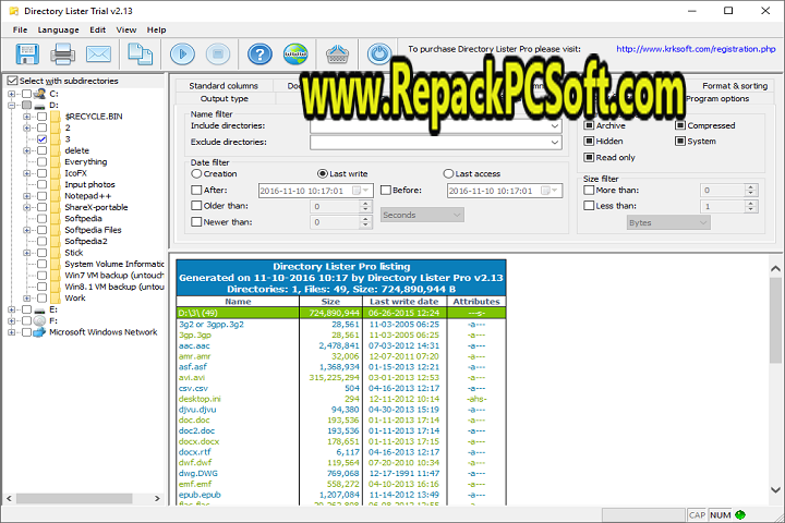 Directory Lister Pro v2.48 Free Download