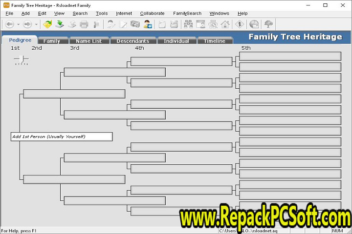 Family Tree Heritage Gold v16.0.11 Free Download 