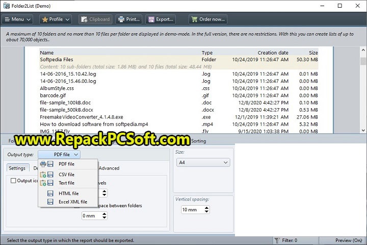 Folder2List 3.26.2 Free Download With key