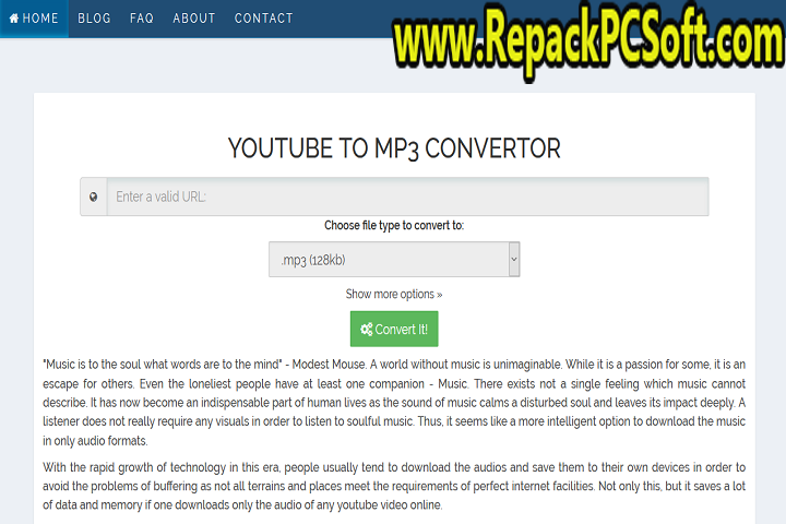 Free YouTube To MP3 Converter 4.3.74.507 Free Download