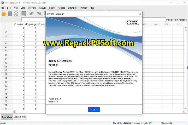 IBM SPSS Statistics 27.0.1 IF026 Free Download With Key