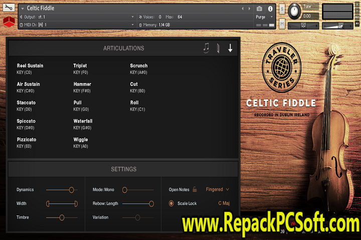 Red Room Audio Traveler Series Celtic Fiddle 1.0 Free Download