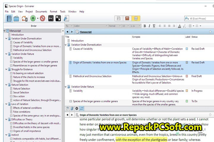 Scrivener 3.1.4.0 Free Download With Patch