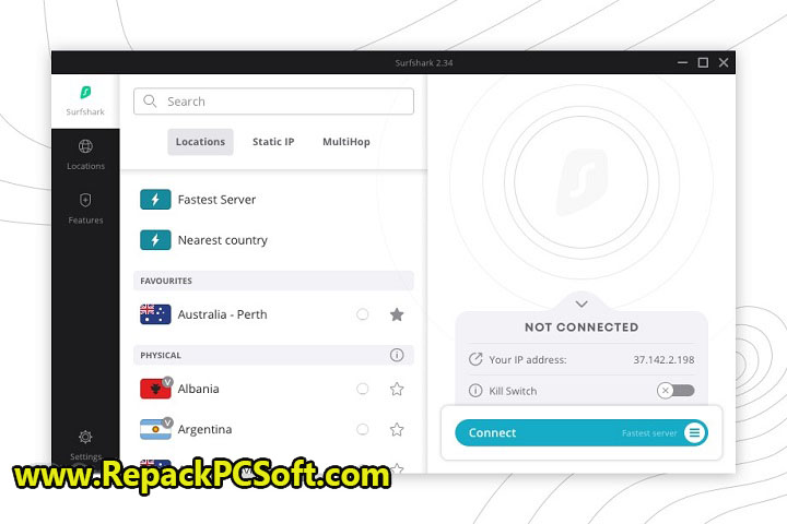 SurfShark VPN 4.7.1 Free Download With Patch
