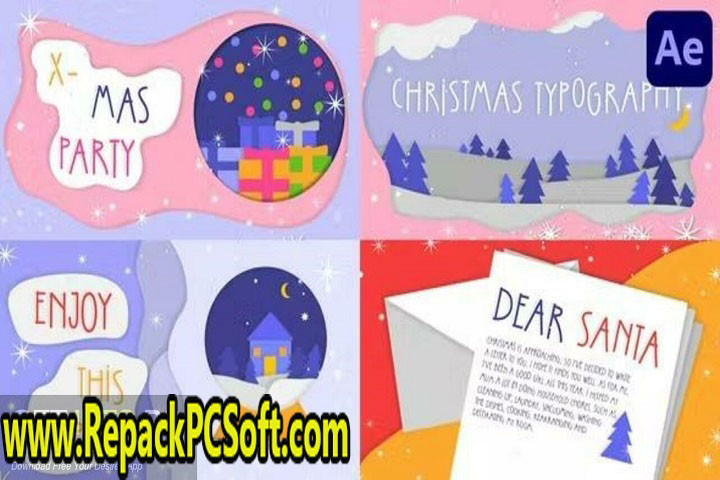 VideoHive Christmas Greetings Colorful Scenes 187630 Free Download