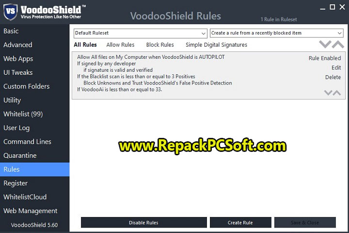 Voodooshield 7.01 Free Download With Patch