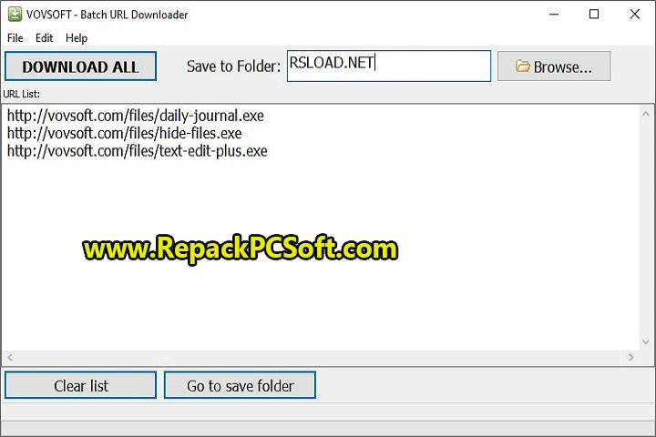 VovSoft Batch URL Downloader 4.1.0 Free Download  With Patch