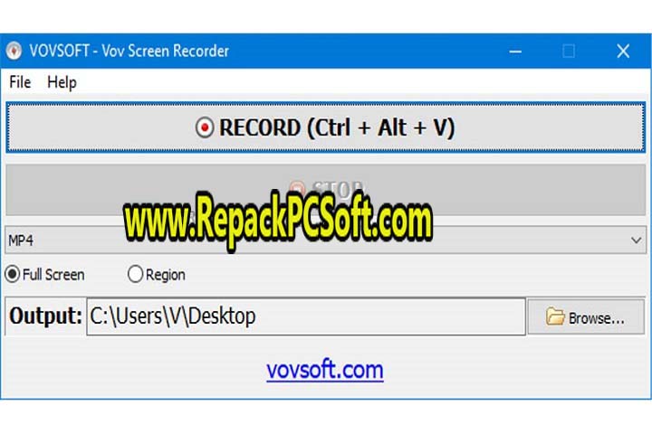 VovSoft Screen Recorder v3.6.0 Free Download