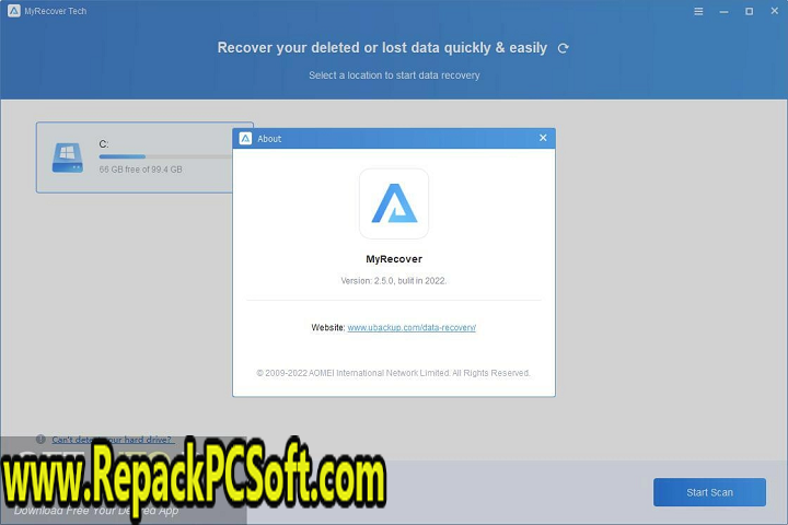 AOMEI My Recover v2.5.0 Free Download