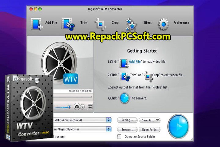 Bigasoft WTV Converter 5.7.0.8427 Free Download With patch