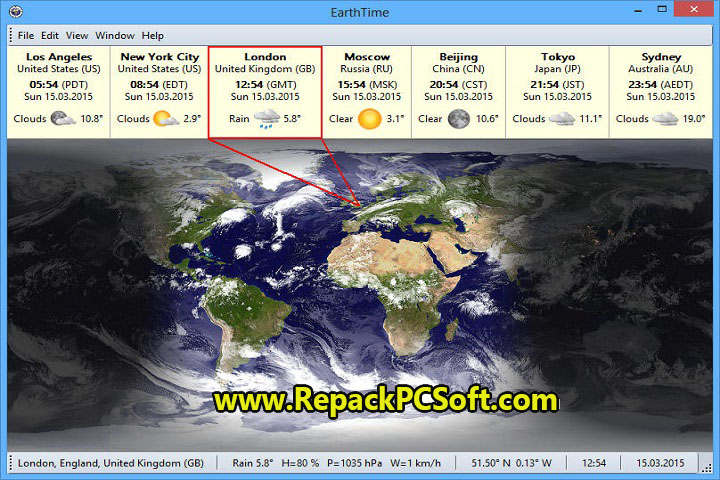 DeskSoft Earth Time 6.22.2 Free Download With Patch