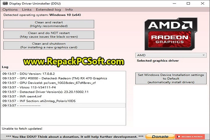Display Driver Uninstaller 18.0.6.0 Free Download With Patch