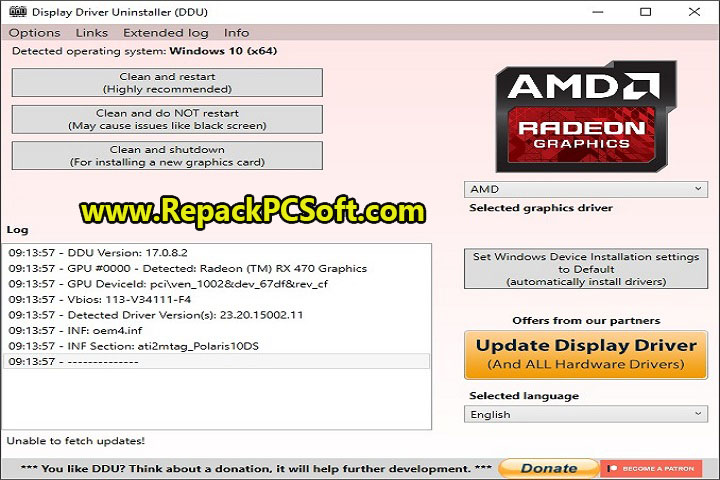 Display Driver Uninstaller 18.0.6.0 Free Download With Key