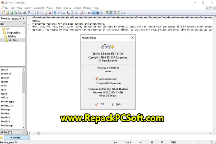 ES Computing EditPlus 5.7.4352 Free Download With Patch